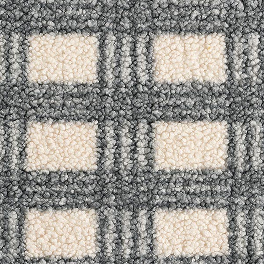 Knitted bouclé check - 2.0 m - 400 g/m²